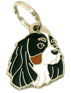 CAVALIER KING CHARLES SPANIEL TRICOLOR - pet ID tag, dog ID tags, pet tags, personalized pet tags MjavHov - engraved pet tags online